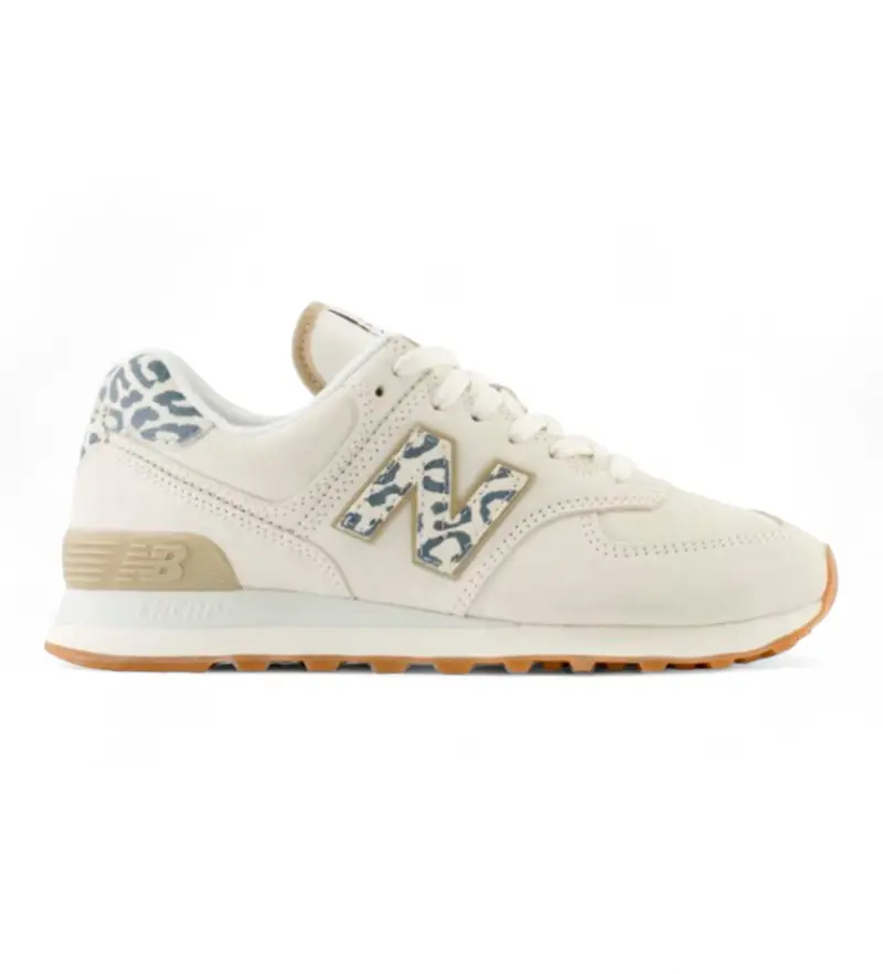 per donna. WL574V2 Sneakers in pelle 574 bianche (36), Bianco, Basso, Stringhe, Casual
