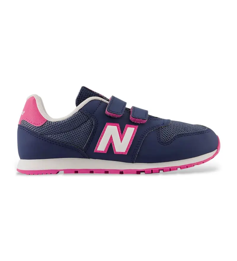 per ragazza PV500V1 Sneakers blu navy con gancio e passante 500 (29), Basso, Velcro, Casual, moda per bambini