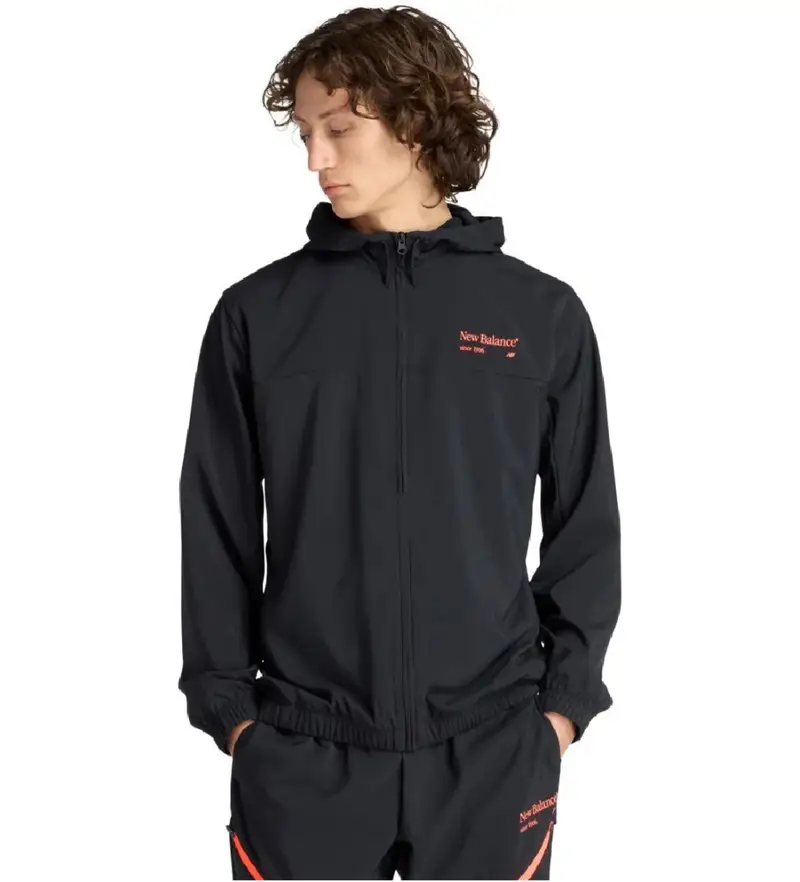 per uomo. MJ53527 Giacca grafica reinventata nera (L), Nero, Casual, Sportivo, Multisport, Poliestere