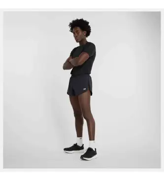 per uomo MS41280 Pantaloncini neri con spacco RC (S), Nero, Running, Multisport, Polister riciclato, Sostenibile