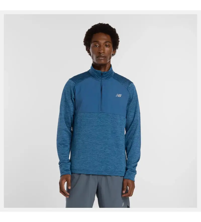 per uomo MT43204 Felpa blu Athletics Heat Grid (S), Casual, Sportivo, Multisport, Poliestere, Manica lunga