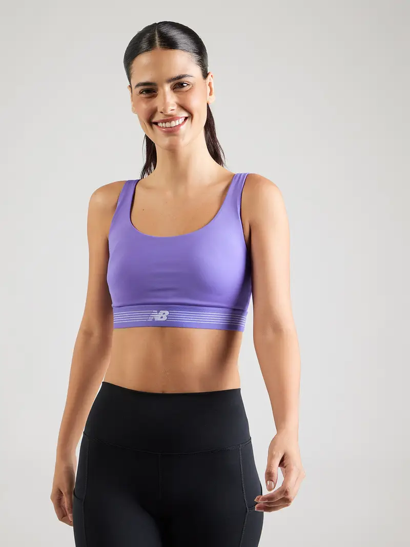 Reggiseno sportivo AC Train blu violetto / bianco miniatura 2