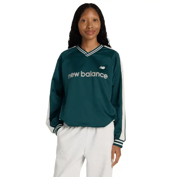 Satin Woven Pullover Donna - Felpe Verde - Jersey Green
