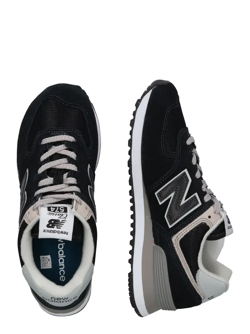 New Balance Sneakers nere e bianche 574 miniatura 2