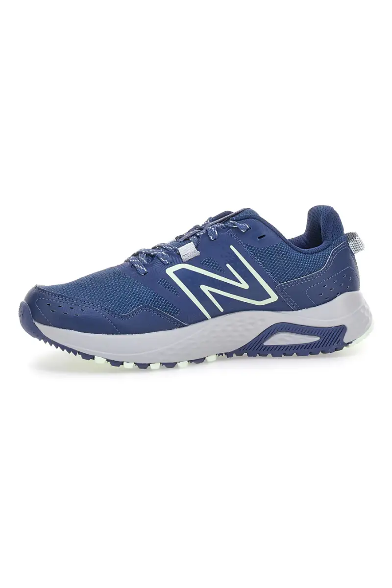 Scarpe running blu in mesh con suola trail New Balance MT410CN8 [NAVY] miniatura 4