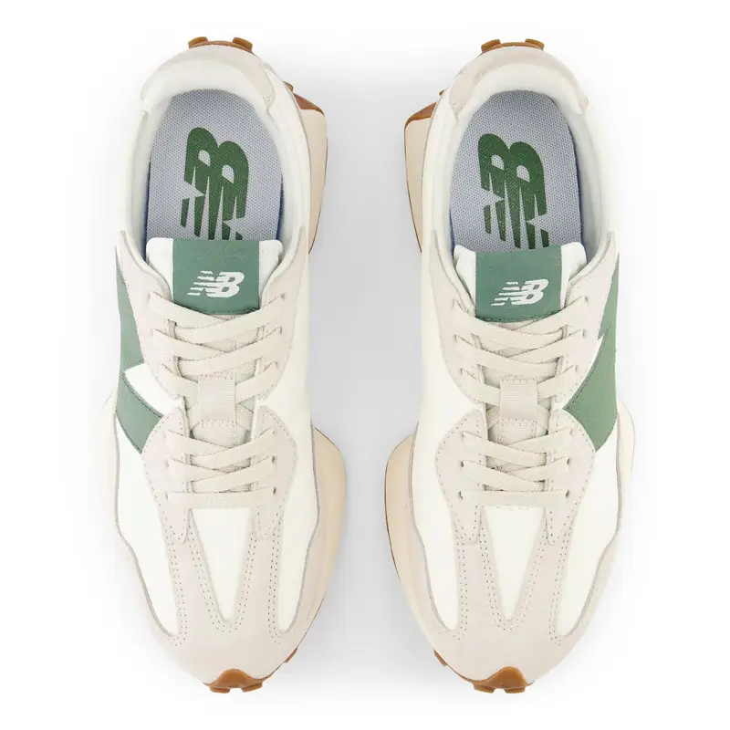 new balance Sneaker bassa '327' verde / bianco miniatura 3