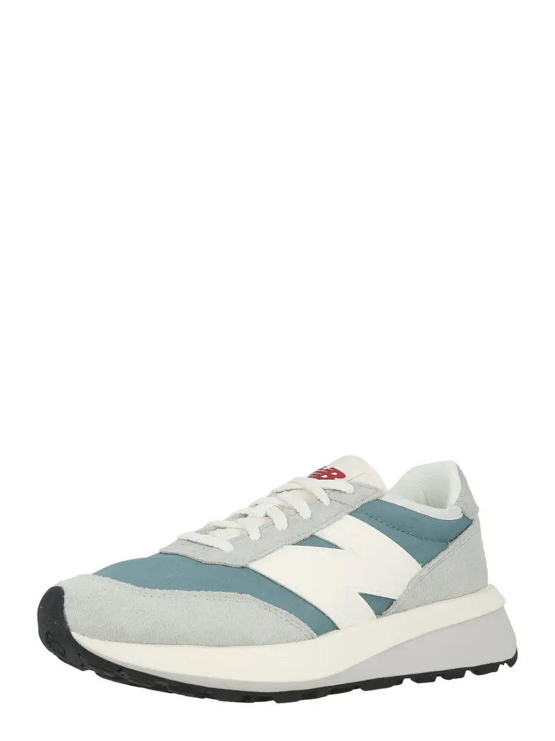 Sneaker bassa 370 grigio chiaro / petrolio / bianco