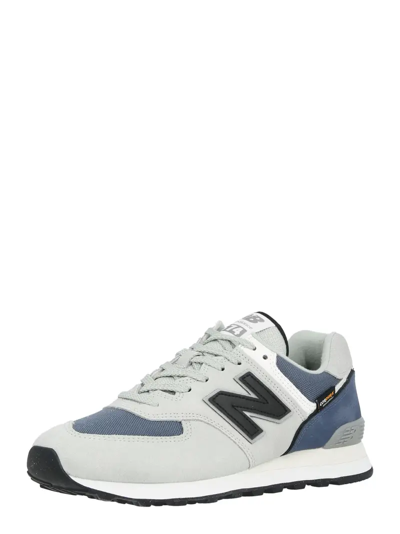 New Balance Sneakers bassa 574 grigio chiaro, navy, nero e bianco