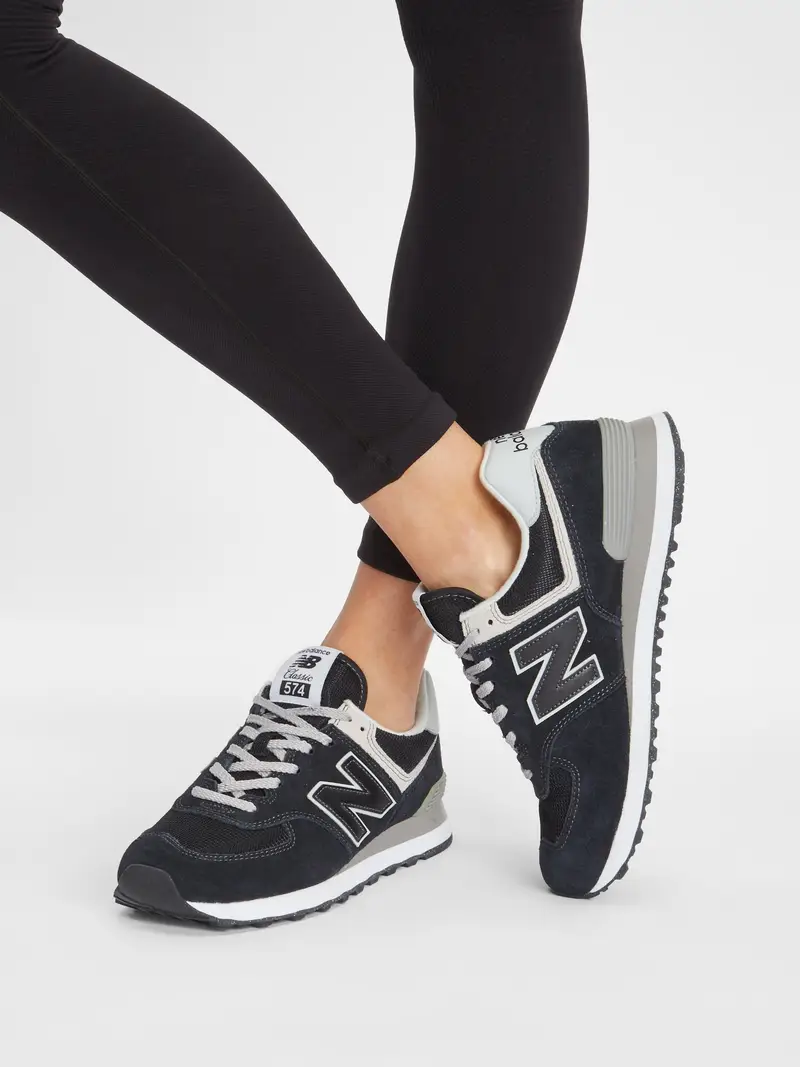 new balance Sneaker bassa '574' nero / bianco miniatura 3