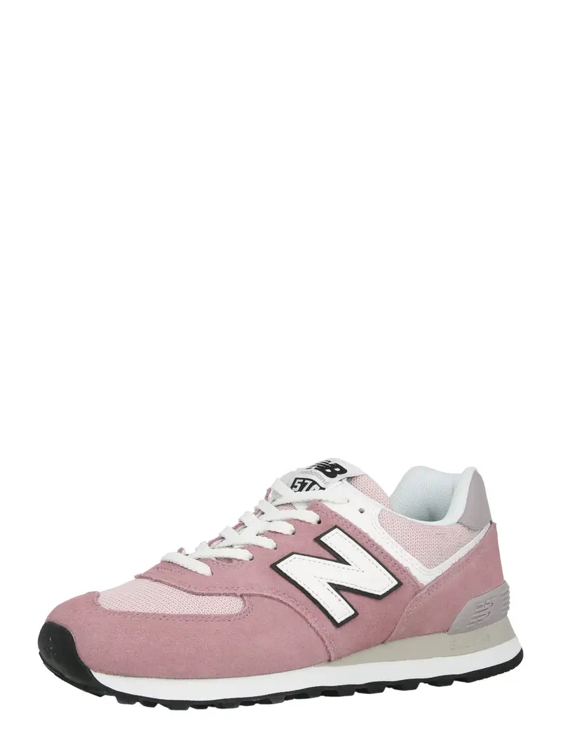 Sneaker bassa 574 rosa / rosa antico / nero / bianco