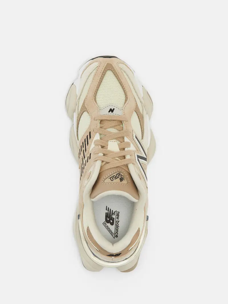 Sneaker bassa 9060 beige / marrone chiaro / nero miniatura 3