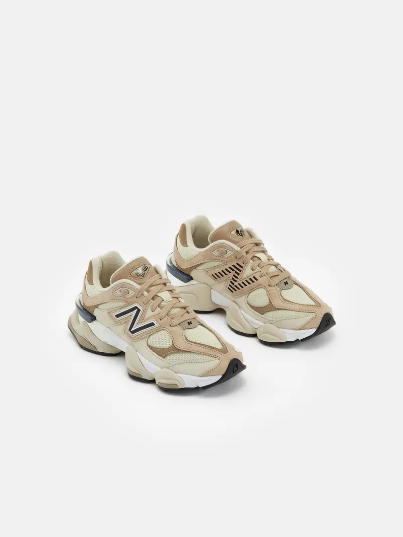 Sneaker bassa 9060 beige / marrone chiaro / nero miniatura 2