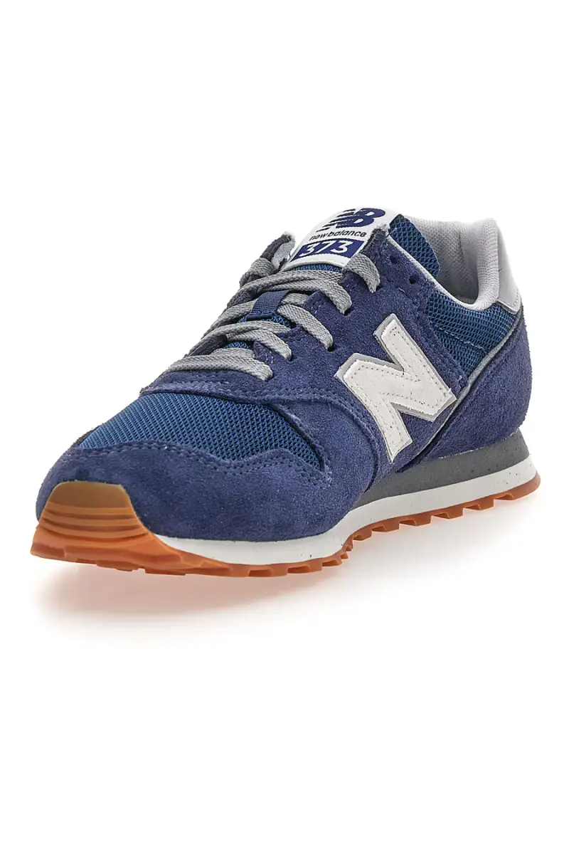Sneaker Blu in pelle e tessuto New balance ML373SE2 [BLUE] miniatura 3