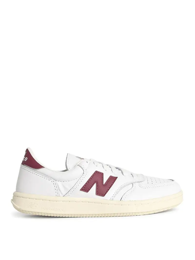 Sneaker in pelle bianca T500 Bianco