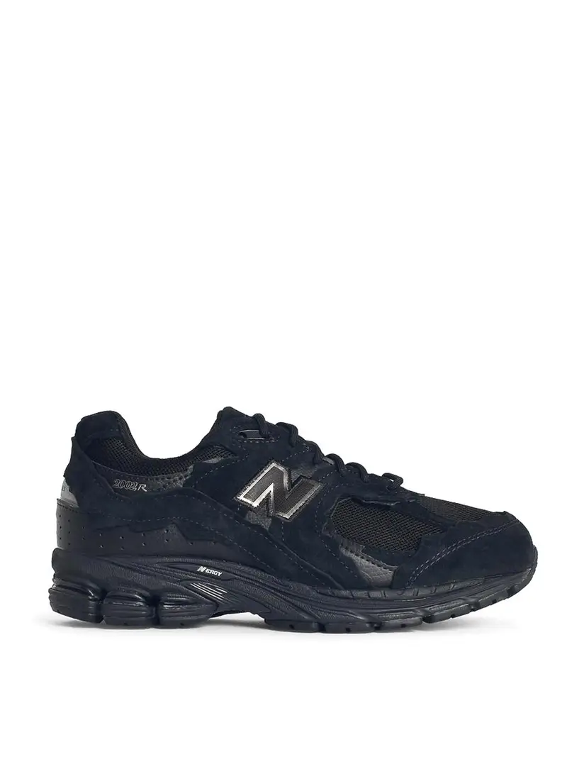Sneaker Mesh e in pelle scamosciata 2002r Nero