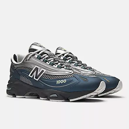 Sneakers 1000 blu/argento miniatura 2