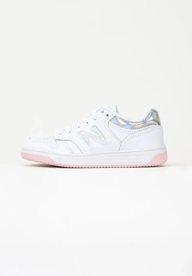 Sneakers 480 bianche da bambina
