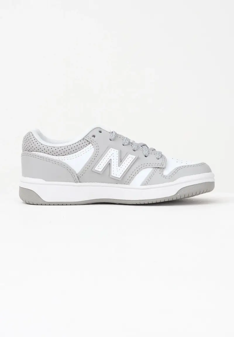 Sneakers 480 bianche e grigie per uomo e donna miniatura 3