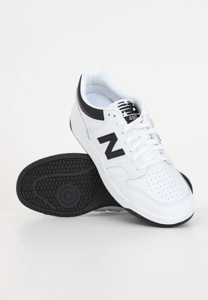 NEW BALANCE Sneakers 480 bianche e nere da uomo miniatura 3