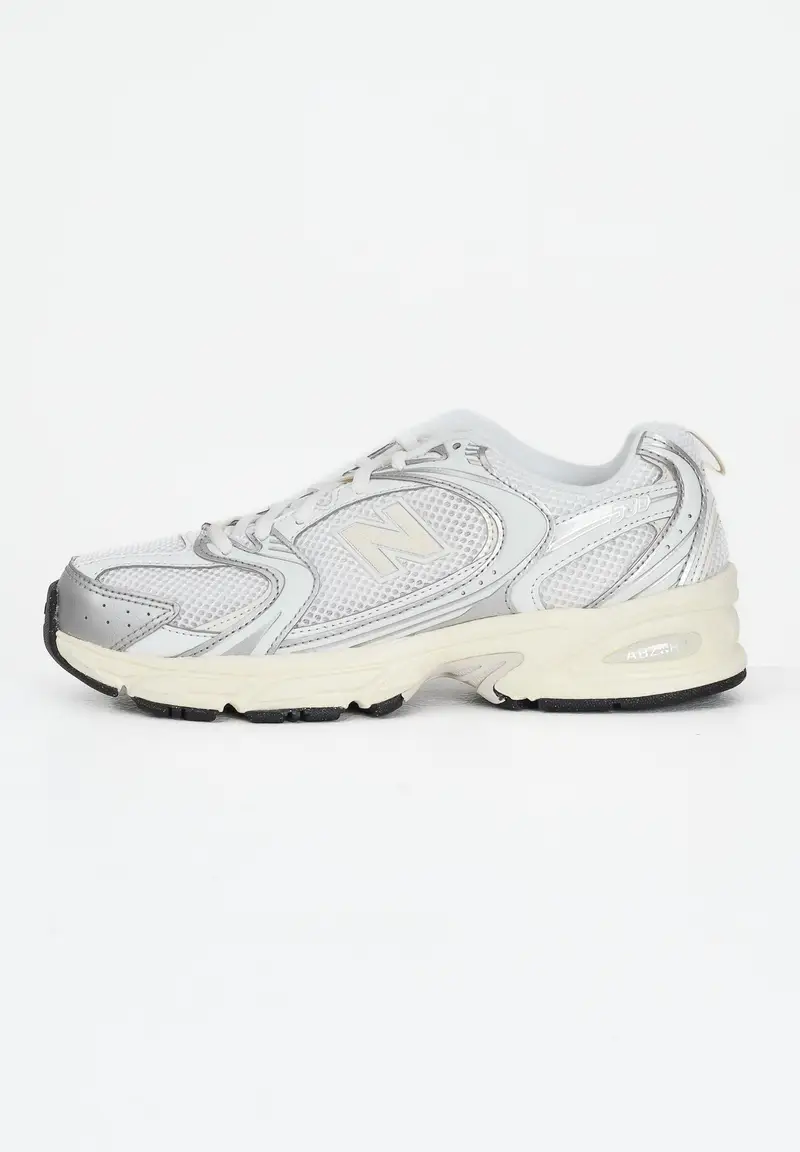 NEW BALANCE Sneakers 530 argento e panna da donna