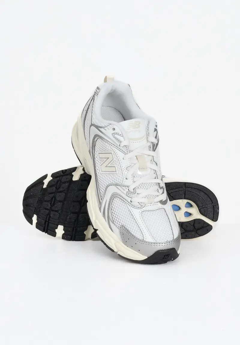 NEW BALANCE Sneakers 530 argento e panna da donna miniatura 3