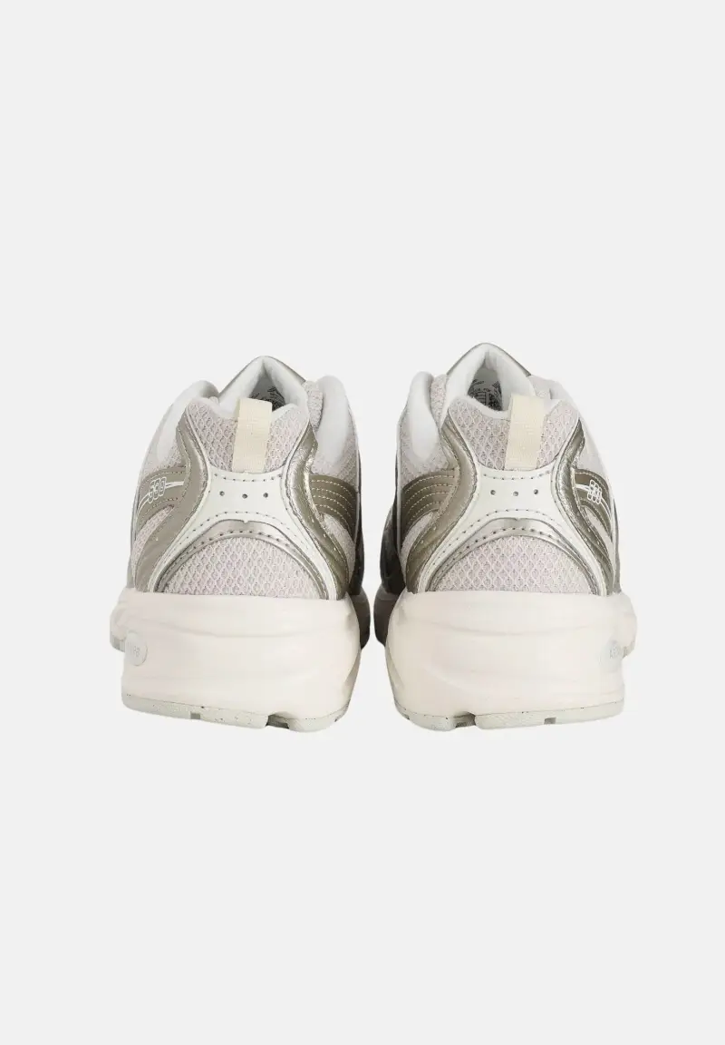 Sneakers 530 bianca e oro per uomo e donna miniatura 2