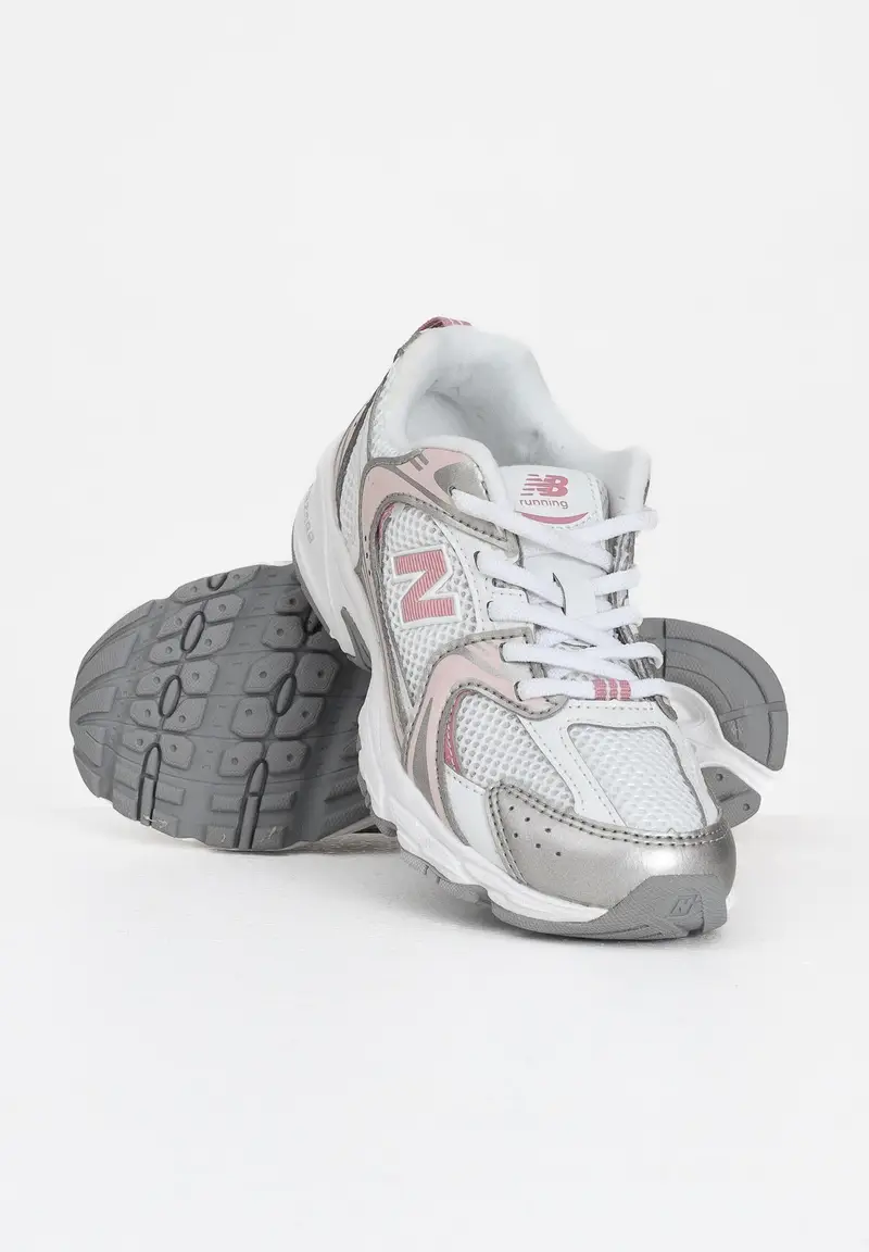 NEW BALANCE Sneakers 530 Bungee bianche, argento e rosa da bambina miniatura 3