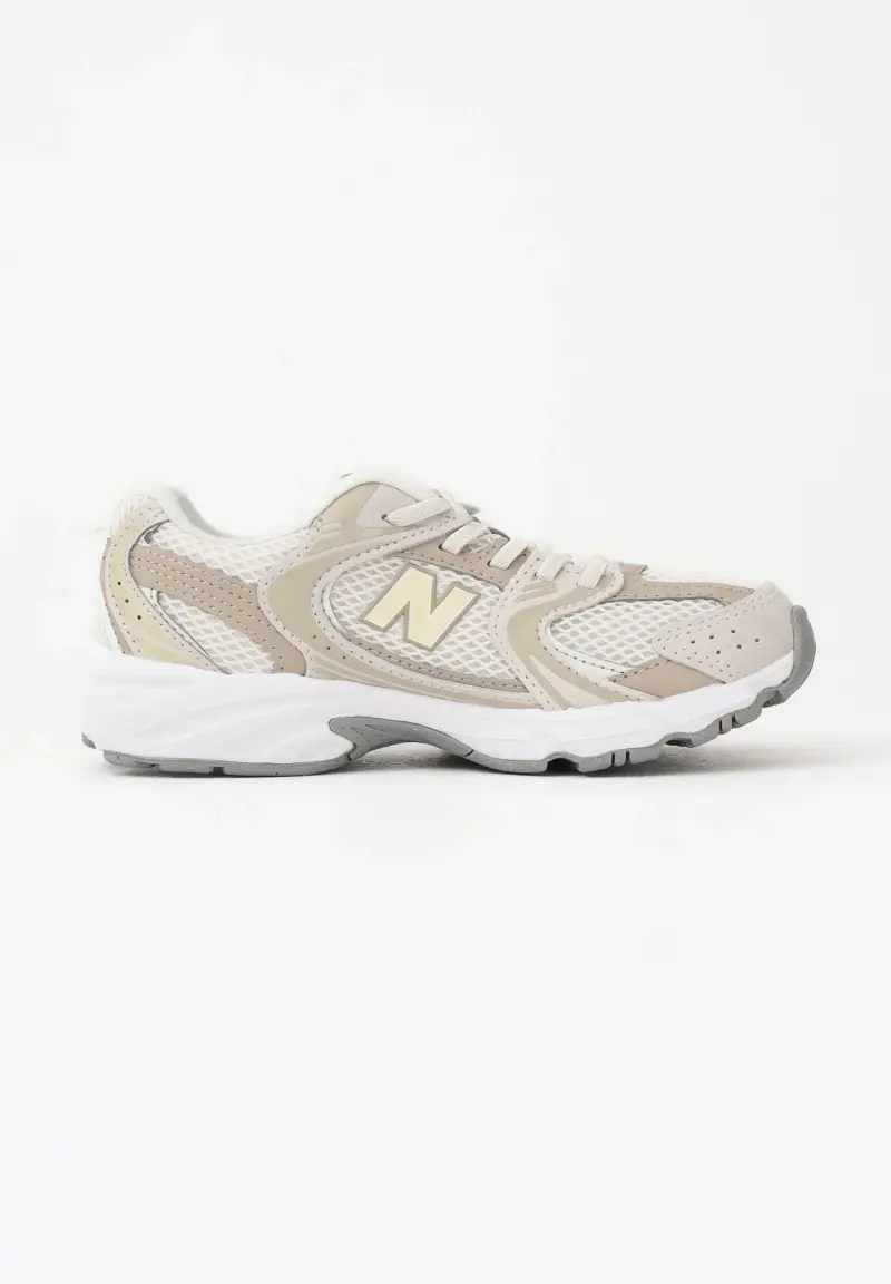 Sneakers 530 Bungee Lace panna e beige per bambino e bambina miniatura 3