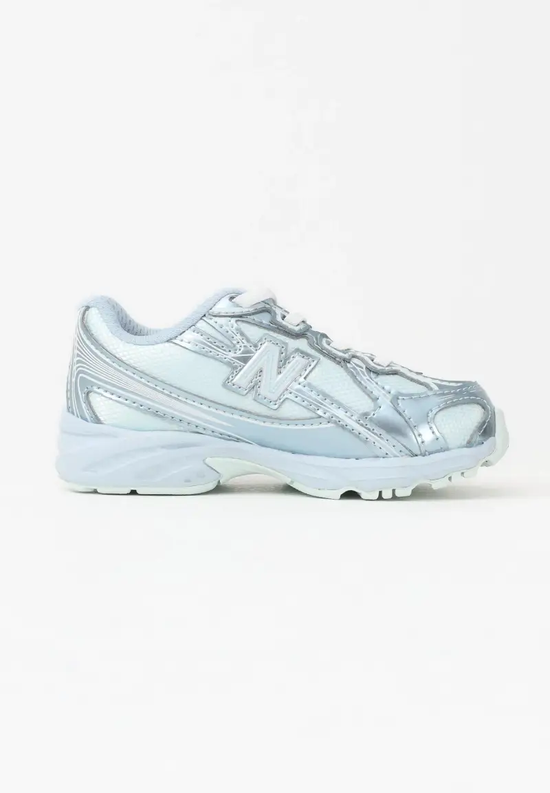 Sneakers 740 Bungee Lace azzurre da neonato miniatura 3