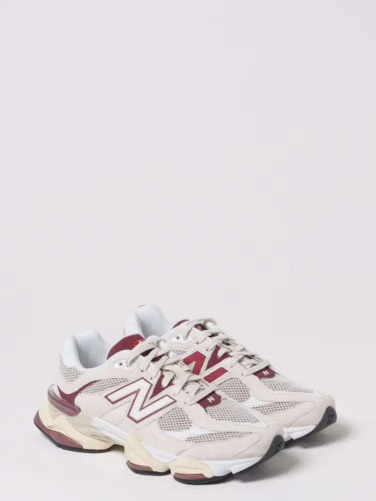 Sneakers 9060 in suede e mesh bordeaux miniatura 2