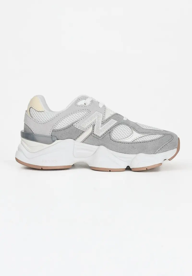 NEW BALANCE Sneakers 9060 LACE grigie per bambino e bambina miniatura 2