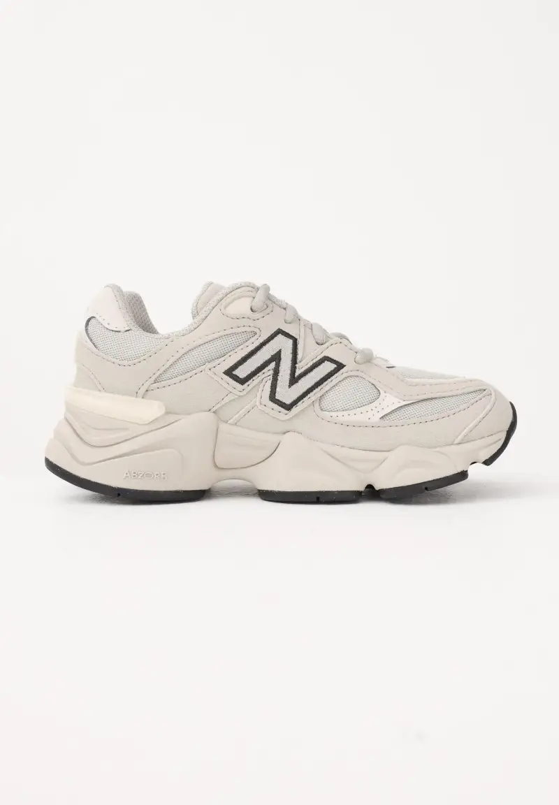 Sneakers 9060 Lace panna per bambino e bambina miniatura 3