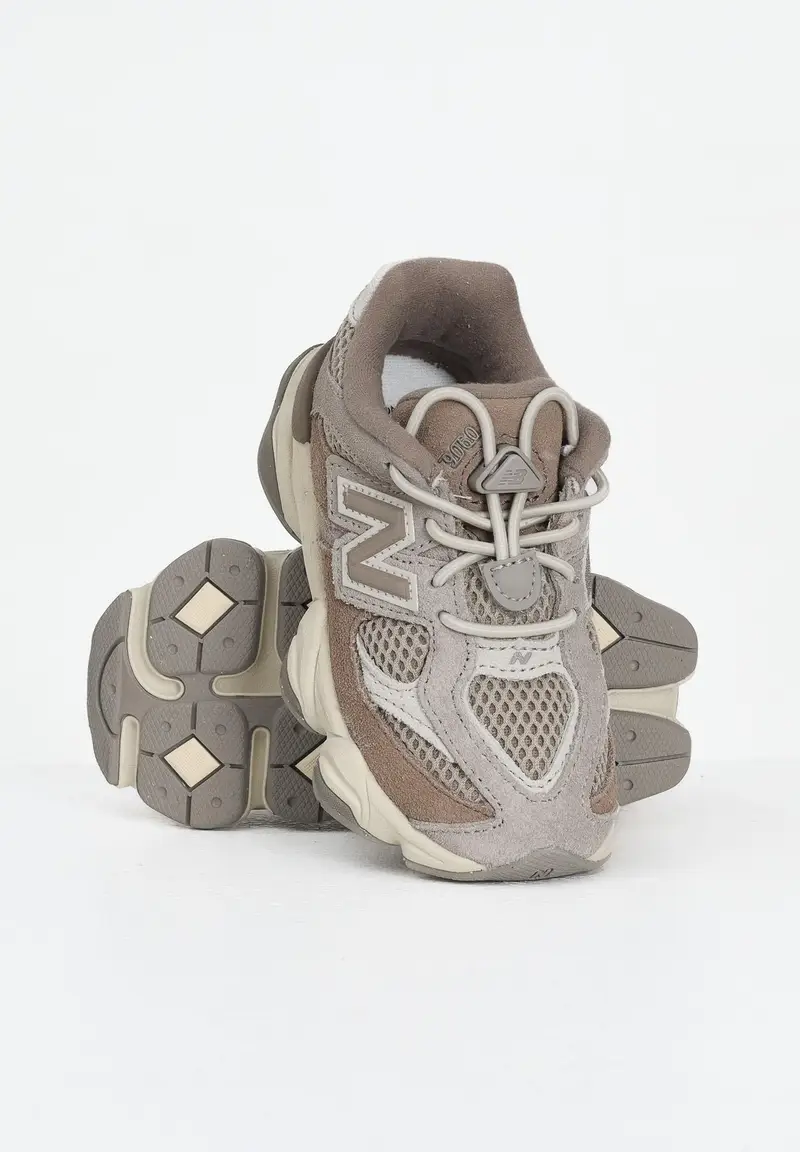 NEW BALANCE Sneakers 9060 marrone da neonato miniatura 3
