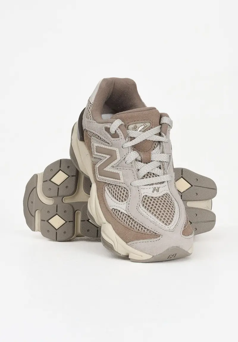 NEW BALANCE Sneakers 9060 marroni per bambino e bambina miniatura 3
