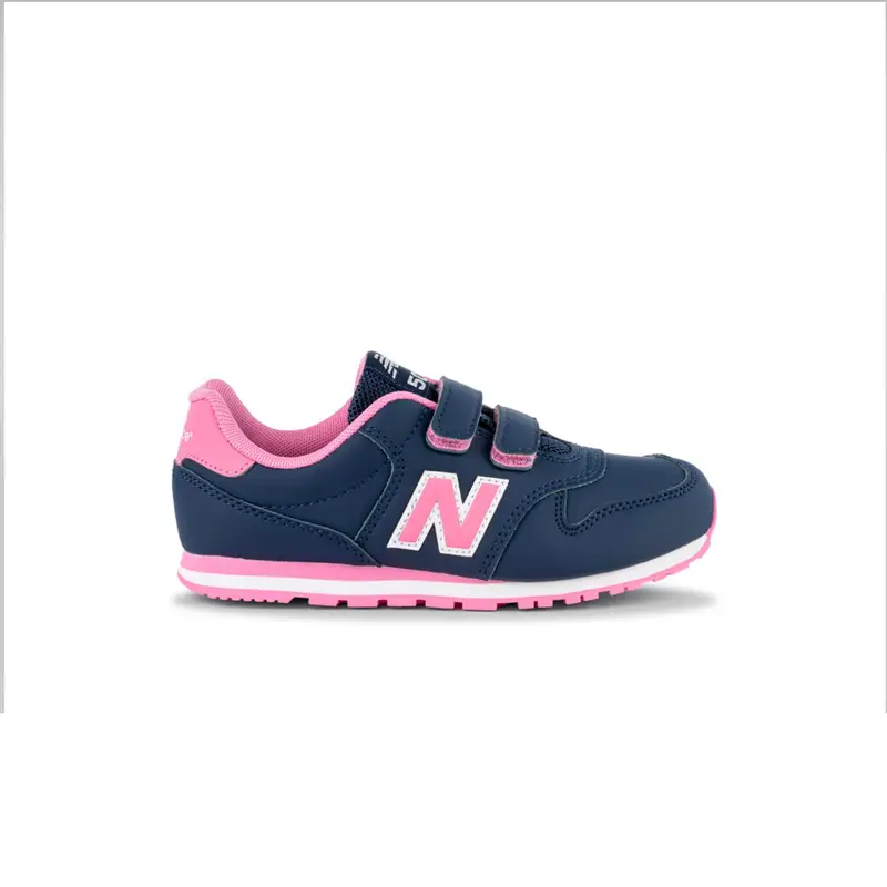 Sneakers bambina blu 500 da ginnastica con doppio velcro