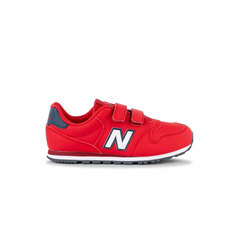 Sneakers bambino rosse 500 da ginnastica con doppio velcro