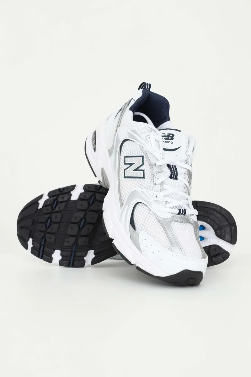 NEW BALANCE Sneakers bianche con dettagli a contrasto per uomo e donna modello 530 miniatura 2