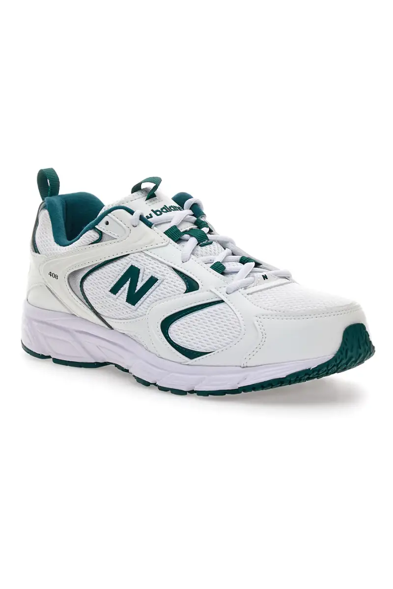 Sneakers bianche con inserti verdi New Balance ML408T [ND] miniatura 2