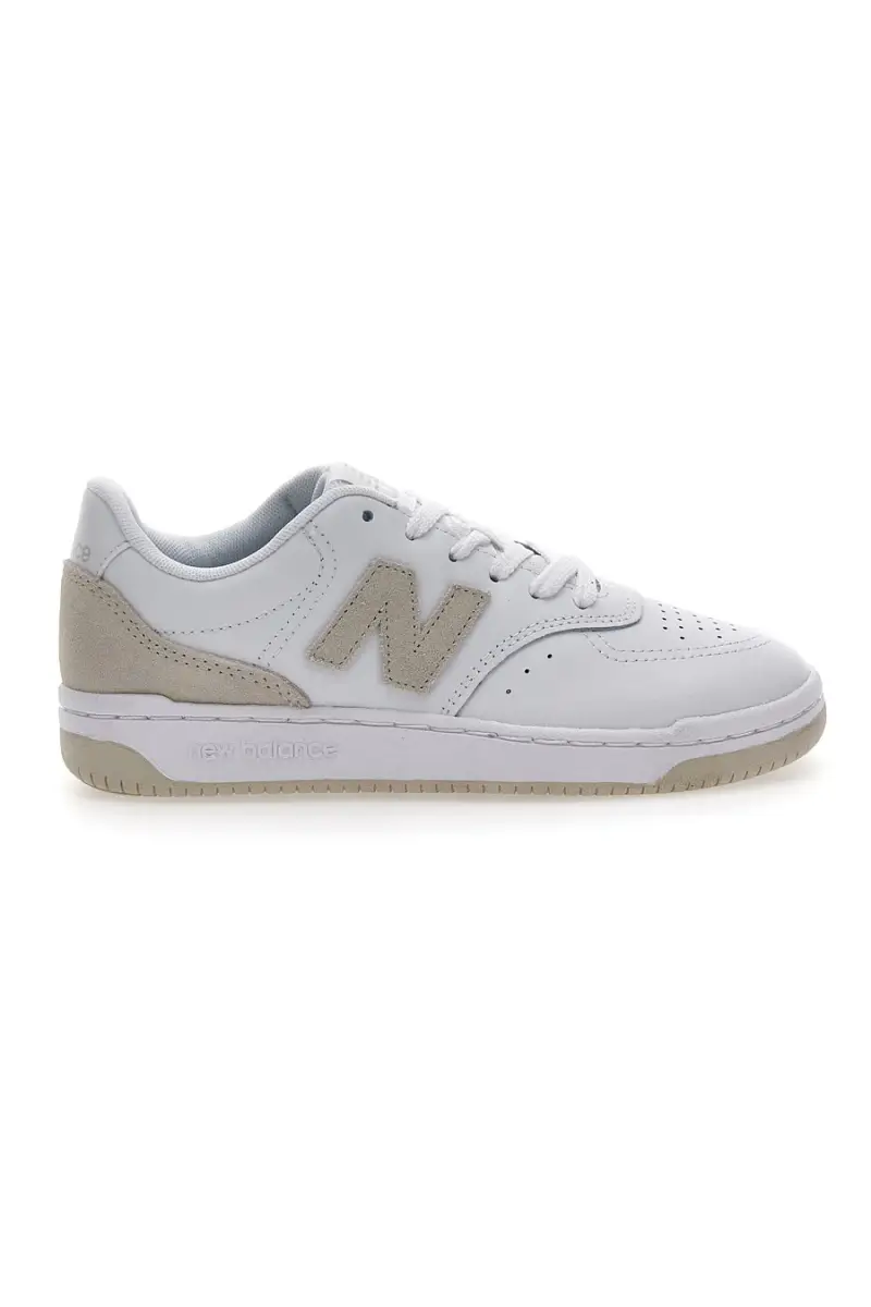 Sneakers bianche e oro con tomaia traforata NEW BALANCE BB80RTG [BIANCO]