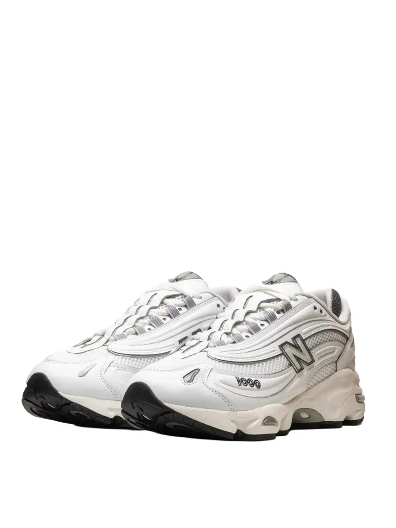 New Balance Sneakers bianche in tessuto e pelle miniatura 2