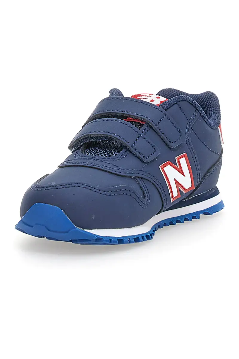 Sneakers blu con doppio strappo New Balance IV500BD1 [NAVY] miniatura 3