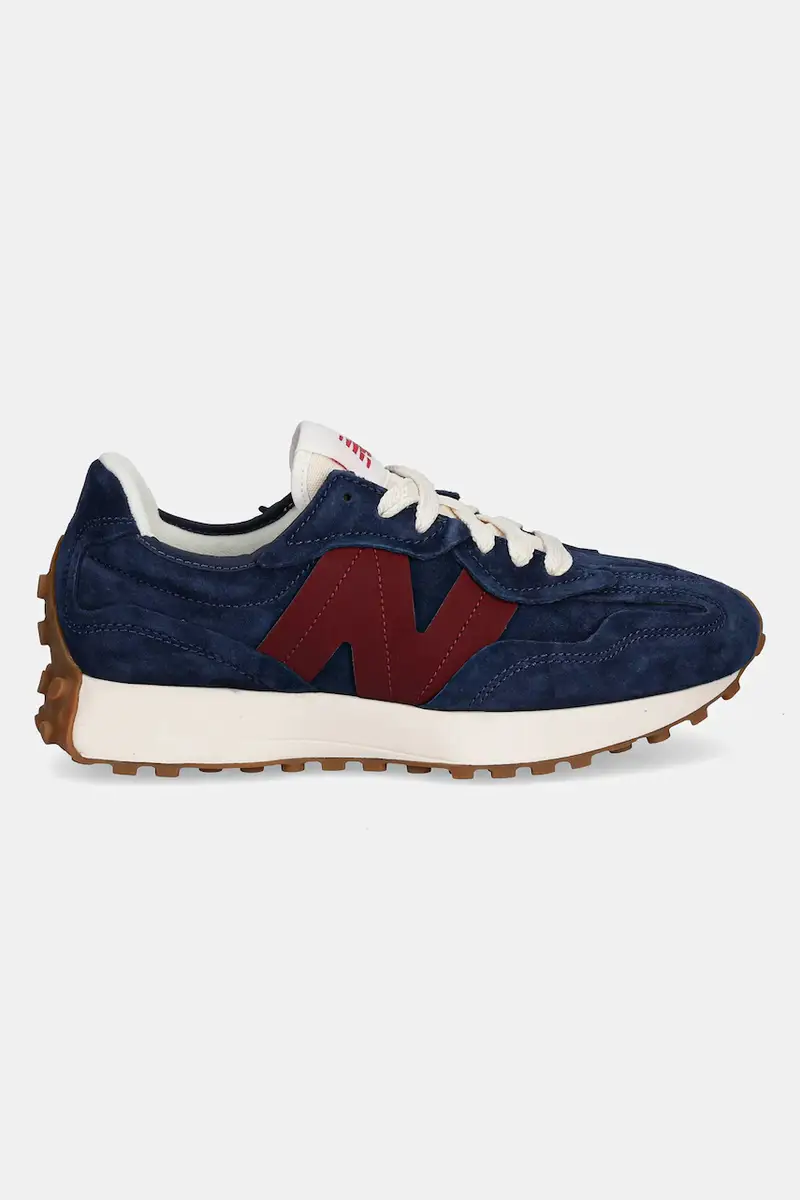 sneakers in pelle 327 colore blu navy U327WSB miniatura 2