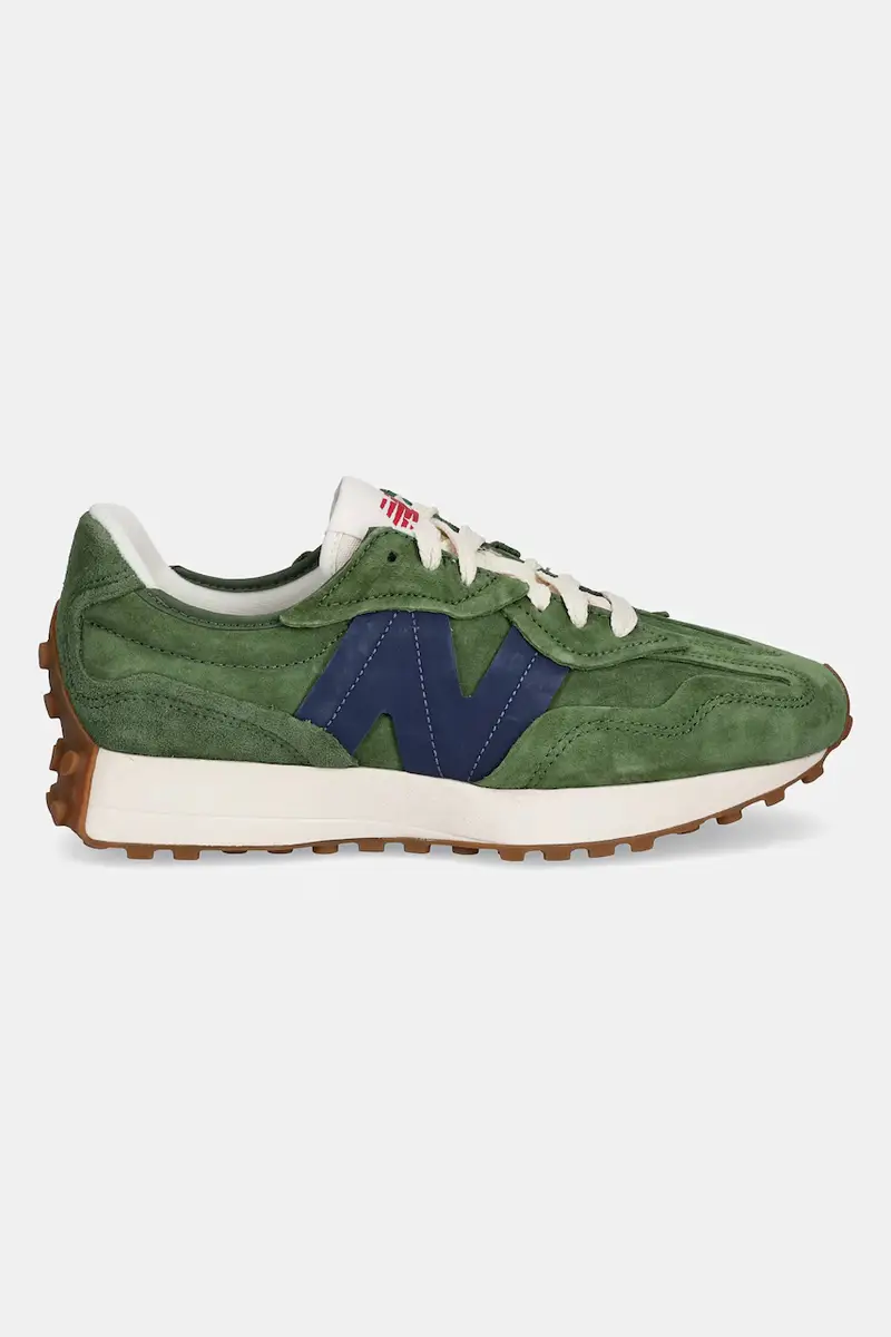 sneakers in pelle 327 colore verde U327WSC miniatura 2