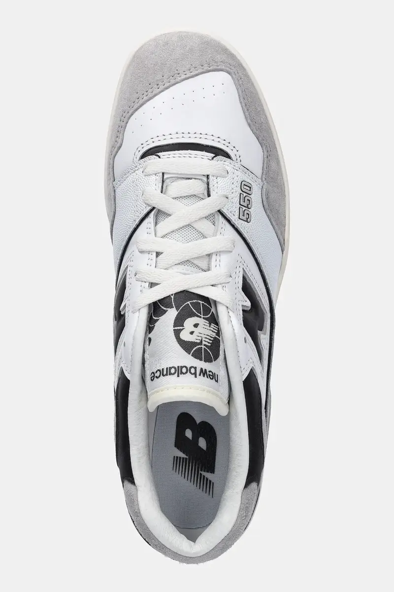 sneakers in pelle 550 colore bianco BB550GWB miniatura 4