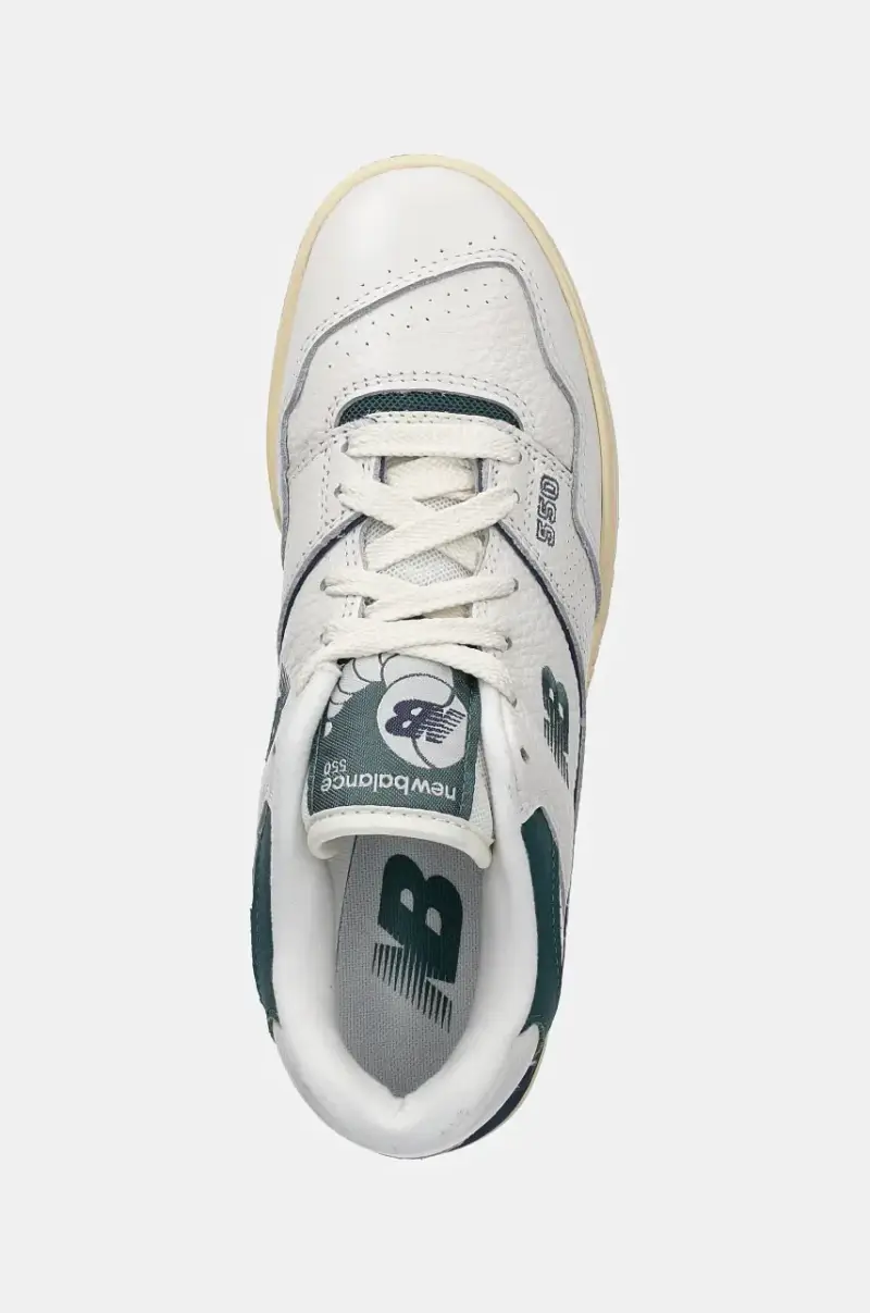 sneakers in pelle 550 colore bianco BB550PTB miniatura 4