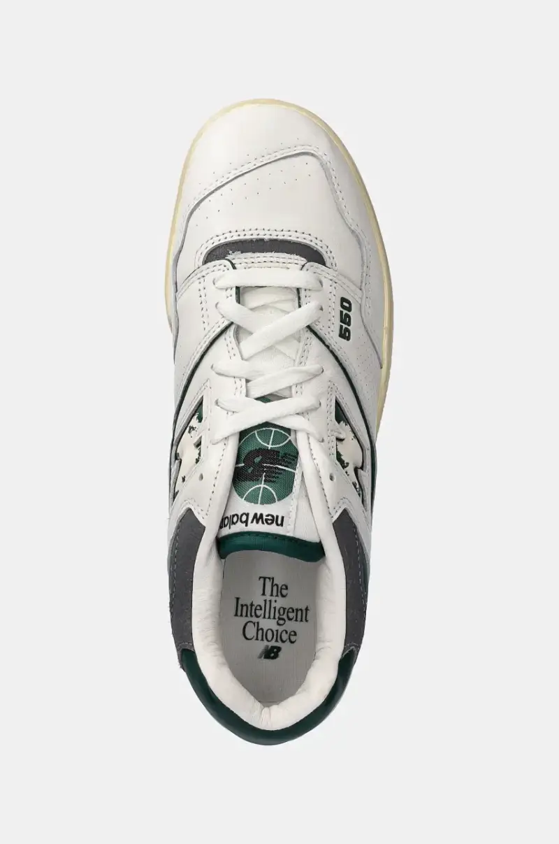 sneakers in pelle 550 colore bianco BB550VTG miniatura 5