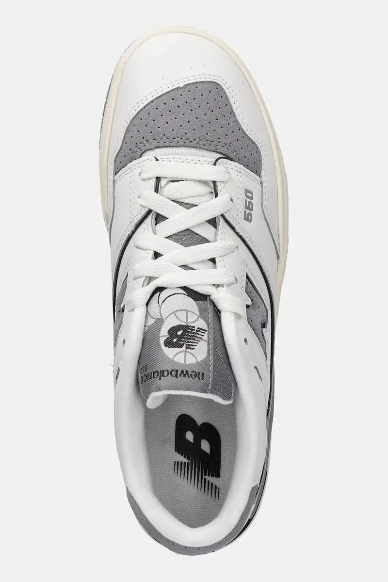 sneakers in pelle 550 colore grigio GSB550LG miniatura 4