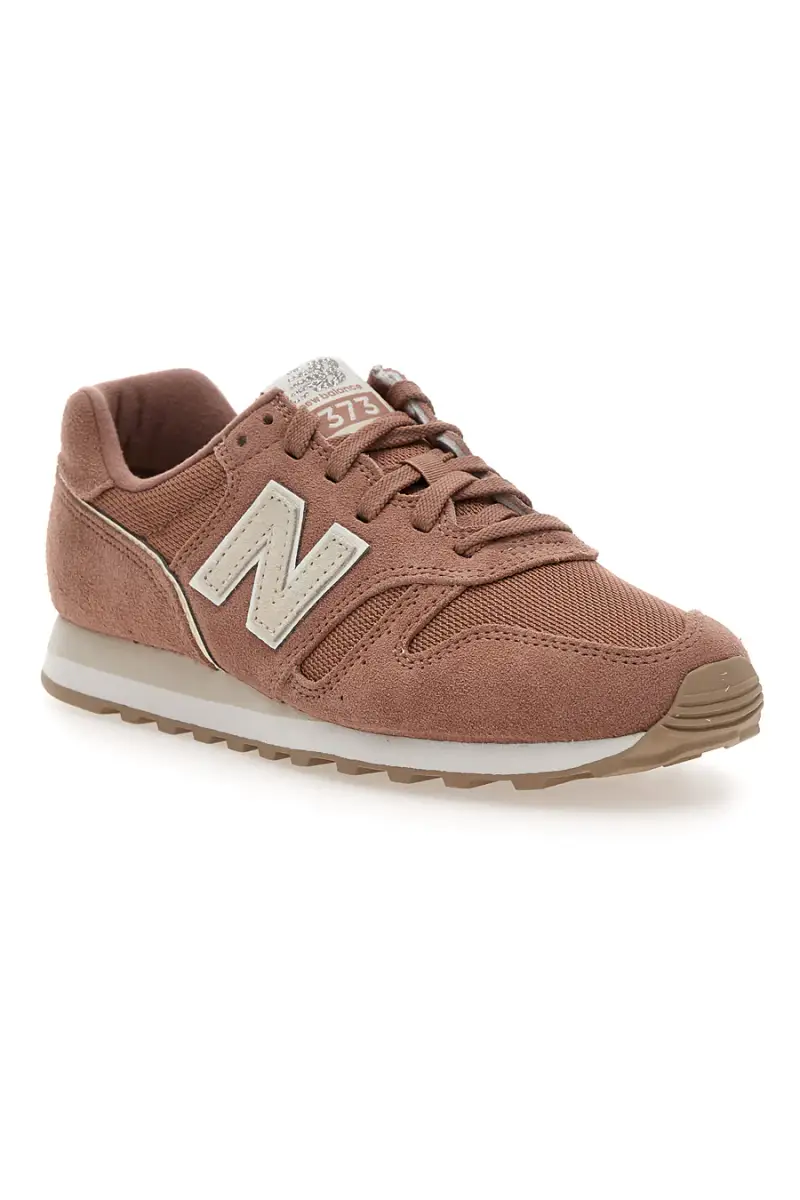 Sneakers Rosa tomaia in pelle e tessuto New balance WL373SI2 [TAN] miniatura 2