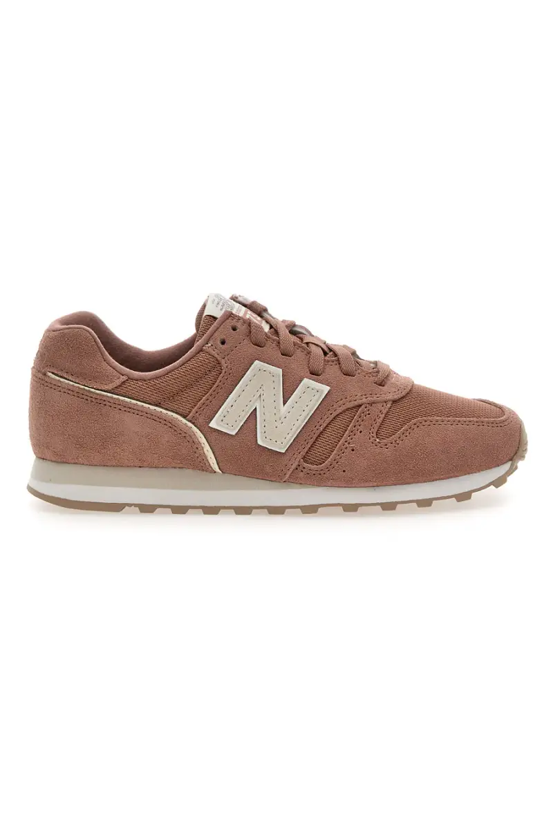 Sneakers Rosa tomaia in pelle e tessuto New balance WL373SI2 [TAN]