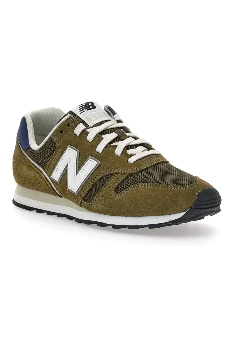 Sneakers verde oliva con logo bianco New Balance ML373XD2 [VERDE OLIVA] miniatura 2